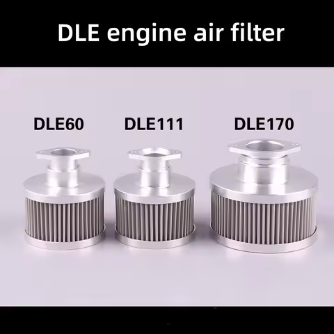 DLE60/111/120/170 Engines Air Filter Big RC Drone Airplane Helicopter Engine Air-cleaner Stainless S