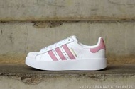 紐約站Adidas Superstar Bold W 厚底 增高 金標 貝殼頭 白黑 粉紅 女鞋【BY9076】