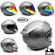 Helmet ARC XR MATT GREY With Color Visor Clear Smoke Rainbow Blue Purple Accessories Ritz V2 RSX150 Y16ZR R15