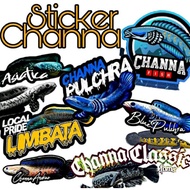 Channa Stickers 20pcs Channa Fish Aquarium Stickers