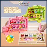 BEVAVAR Magnetic Color Sorting Board Number Maze Toy Early Education Montessori Toys Intelligence Ma