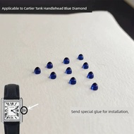 ladies watch birthday gift set for woman For Cartier Tank Watch Crown Sapphire Blue Diamond Corundum