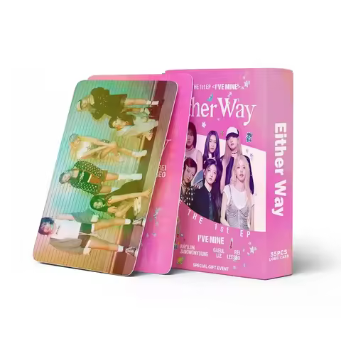 55 Laser Small Cards IVE Eitherway LOMO Card Photo Beautiful Pictures Lomo Small Card