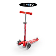 Micro Mini 052 Deluxe Scooter with LED Wheels for kids age 2 to 5 years+, Red