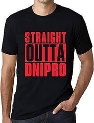 Men's Graphic T-Shirt Straight Outta Dnipro Eco-Friendly Limited Edition Short Sleeve Tee-Shirt Vint