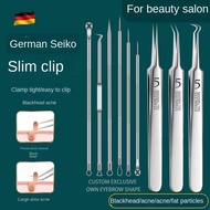 8 in 1 Pimple Black Head Clip Set Acne Removal Needle Face Tweezer Flat Tip Nail Stone Besi Picit Je