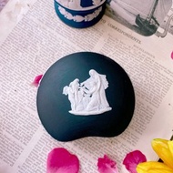 英國製Wedgwood jasper黑色浮雕希臘神話珠寶盒飾品盒情人節禮物
