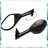 [W F S B] Motorcycle for  Panigale 959 1299 Rearview Mirror Reversing Mirror Reflector LED Turn Sign