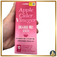 Aesabi Tok Omija Apple Cider Vinegar Stick Powder Drink 10 Sticks Omija Flavor Korean Wellness Tea