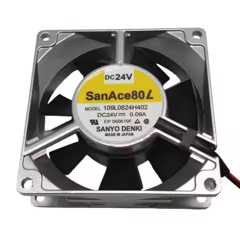 For Sanyo 109L0824H402 80x80x25mm DC 24V 0.09A 3000RPM 37.4CFM Dual Ball Bearing Aluminum Frame Cool