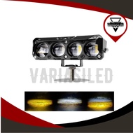 MATA Waterproof LED Spotlight D3 SQL 4 Eyes Universal for Motorcycles, Cars, Buses, Trucks (12Volt-2