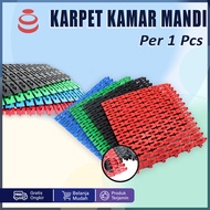 TERLARIS KARPET KAMAR MANDI POLKADOT BATHROOM 25 CM KESET ALAS KAKI ANTI LICIN ANTI SLIP MURAH COD