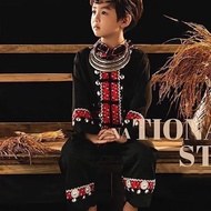 Ethnic Costume Costume Children Miao Ethnic Suit Performance Costume Dong Ethnic Boy Minority Ethnic