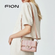 [Ready Stock Original Authentic High Version Shipped within 24 Hours] Fion/Fion Qiaojin Small Square Bag Lightweight Boston Bag Elegant Outing Messenger Bag FAAAFAMI010
