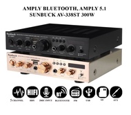 Amply Karaoke Gia Re Amply công suất lớn Sunbuck AV-338ST 300W 5 kênh kết nối bluetooth hỗ trợ 2 mi