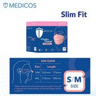 MEDICOS (NEW) Slim Fit 165 HydroCharge 4ply Surgical Face Mask (Assorted Color) 50PCS