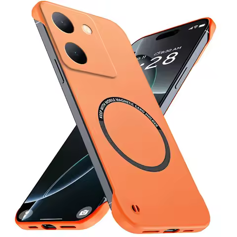 Magnetic Slim for VIVO Y27 Y27s Y36 4G 5G Global Frameless Phone Cases Matte Anti-Scratch Hard Cover