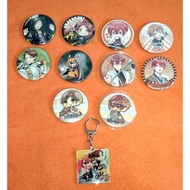 (Preloved)Official Utaite Uratanuki and Sakata badges & keychain