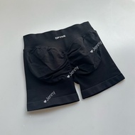 Dfyne Fitness Peach Short Shorts Quick Dry Breathable Butt Enhancing High Waist Three-quarter Length