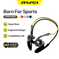 Awei A880 PRO TWS Sports Earphones Bluetooth 6.0 Deep Bass IPX4 Sweatproof With Mic
