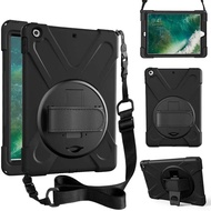 Case for iPad 11th A16,Heavy Duty Army Shockproof Kids Cover for iPad Air 2 2014 A1566 A1567 Kicksta