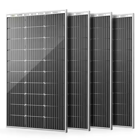 400W Bifacial 12V Monocrystalline Solar Panel 9BB 25% Efficiency PV Module Battery Charging Boat Car