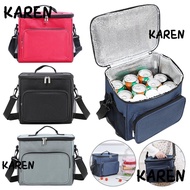 KAREN Insulated Lunch Bag,  Cloth Tote Box Cooler Bag, Portable Picnic Travel Bag Lunch Box Adult Kids