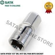 SATA 97635 1/2" DR. H17 OIL PAN BITS SOCKET / 17MM BITS SOCKET BOX / ALLEN KEY HEX 17MM / ALLEN KEY 