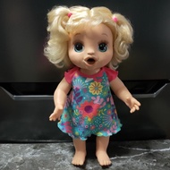 Prelove Hasbro Baby Alive Happy Hungry Eyelash Baby Blonde Curly Hair