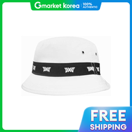 PXG | หมวกกอลฟ PXG สำหรบผชายและผหญง หมวกทรงบกเกตพรอมโลโก สขาว
