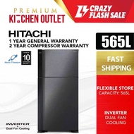 Hitachi 565L Refrigerator Big2 Stylish Series 2 Door R-V660P7M-1 - Klang Valley Area Peti Sejuk Peti Ais