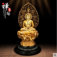 Pure copper Shakyamuni Buddha statue decoration Buddhist temple ritual Buddha Baoan Buddha statue home furnishings crafts