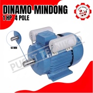 DINAMO MINDONG 1HP 1 PHASE/3HASE 4 POLE/1450 RPM ELEKTRO MOTOR MINDONG