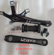 Cutting Sticker Sepeda Crankset HT2 litepro 2pcs Stiker Litepro