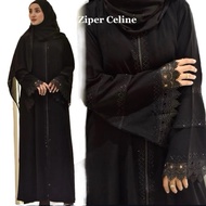Dubai abaya, black abaya, luxurious black saudi gamis, latest premium abaya abaya dubai abaya dress 