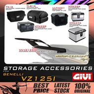 GIVI BENELLI VZ125I VZ 125I MV/MRV MONORACK ADVANCE RACK & ULTIMO U37A/U37N MONOLOCK TOP CASE