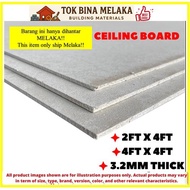 Fibre Cement Ceiling Board 2ft x 4ft, 4ft x4ft Ceiling Board Flat Sheet Smooth Simen Siling