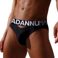 【ADANNU】男士三角內褲 破洞低腰