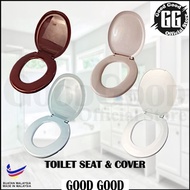 ORIGINAL Genuine Techplas Plastic Light Duty Toilet Seat Cover / Plastik Jamban Duduk Tandas Penutup