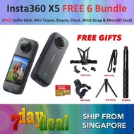 Insta360 X5 360 8K Camera (FREE Selfie Stick + Mini Tripod + Bicycle Mount + Chest Strap + Wrist Str