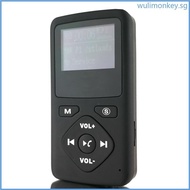 WU DAB DAB Digital Radio Bluetooth-compatible 4 0 Personal Pocket FM Mini Portable Radio Earphone MP3 Micro-USB for Home