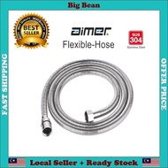 🔥QUALITY🔥 Aimer AMACC-4415 Stainless Steel 304 Chrome Spring Flexible Hose Only Hand Shower Bidet | 