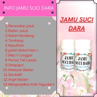 Jamu SuciDara Tips Naikkan Rahim Kembang/Rahim Jatuh/Peranakan Jatuh/Sengugut/Sembelit