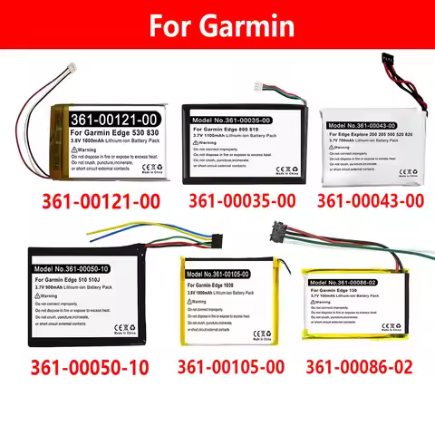 Battery for Garmin Edge 130 3LA037240, 1030, Edge 510 510J, 800 810, Explore 820, 520, 500, 200, 520