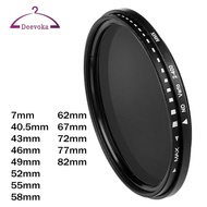 [deevoka] Professional ND2 to ND400 Slim Fader Neutral Density Filter ND Filter Waterproof