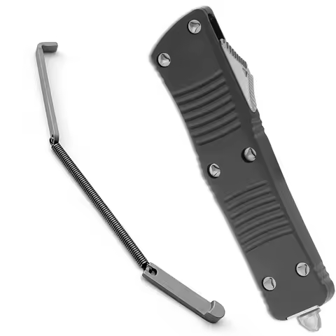 Custom Piano Wire Made Knife OTF Disassembled Spring / Screw / Wrench / Scales Accessories For Micro