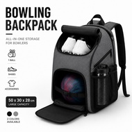 45L Bowling Bagpack Large Capacity Sports Travel Backpack Shoe Compartment