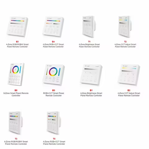 Miboxer Mi Light B0/B1/B2/B3/B4/B8/T1/T2/T3/T4 brightness/CT/RGB/RGBW/RGB+CCT Smart Panel Remote Str