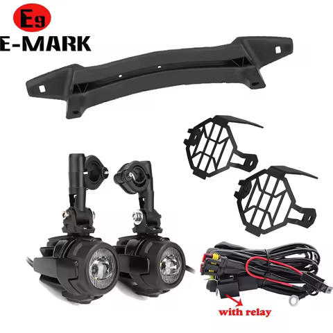 Motorcycle 40W Universal LED Auxiliary Fog Lamp Lights With E9 Assembly for BMW R1200GS F800GS Drivi