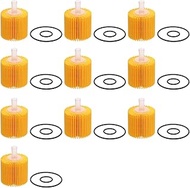 Kofil 10 PCS 04152-YZZA1 Oil Filter, with Drain Plug and O-Rings, Compatible with Toyota Avalon Camr